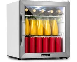 Compacte Mini Koelkast 47L met Glazen Deur - Stil en Energiezuinig - Dranken Koelkast