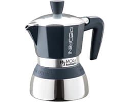 Pedrini MyMoka induction Moka pot Bruin, Roestvrijstaal