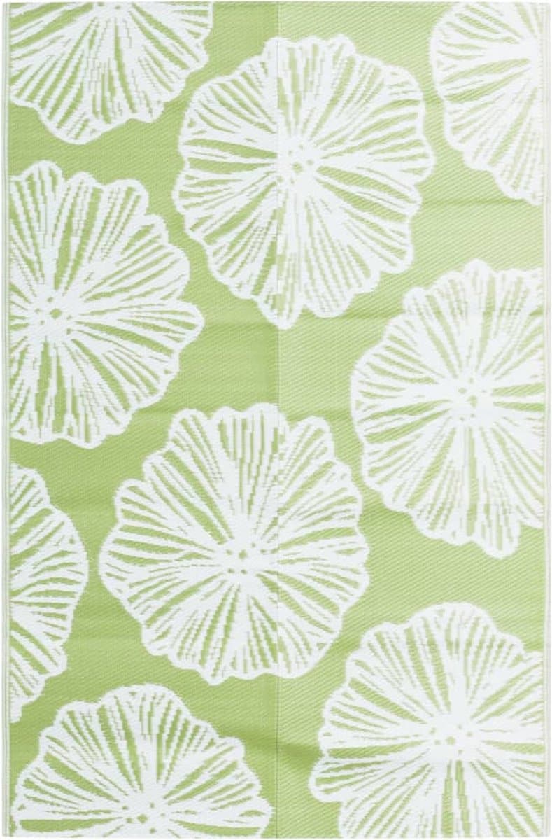 vidaXL - Buitenkleed - ARAKIL - 190x290 - cm - PP - groen — afbeelding 1