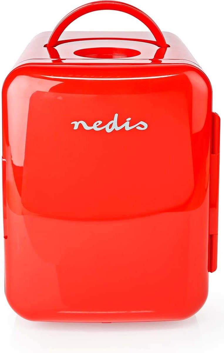 Nedis - Mini koelkast 6 l Rood — afbeelding 1