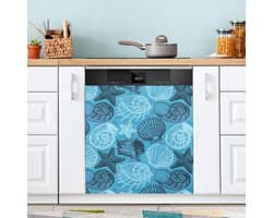 Vaatwasser Magneet Hoes - Keuken Decor - Keuken Opfrissen - Eenvoudige Installatie - 58 x 66 Inch - Blauw