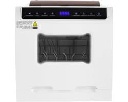 Mini vaatwasser - Tafelmodel afwasmachine - Hygiënisch afwassen - Touchscreen bediening - 46 x 41 x 46 cm - Wit