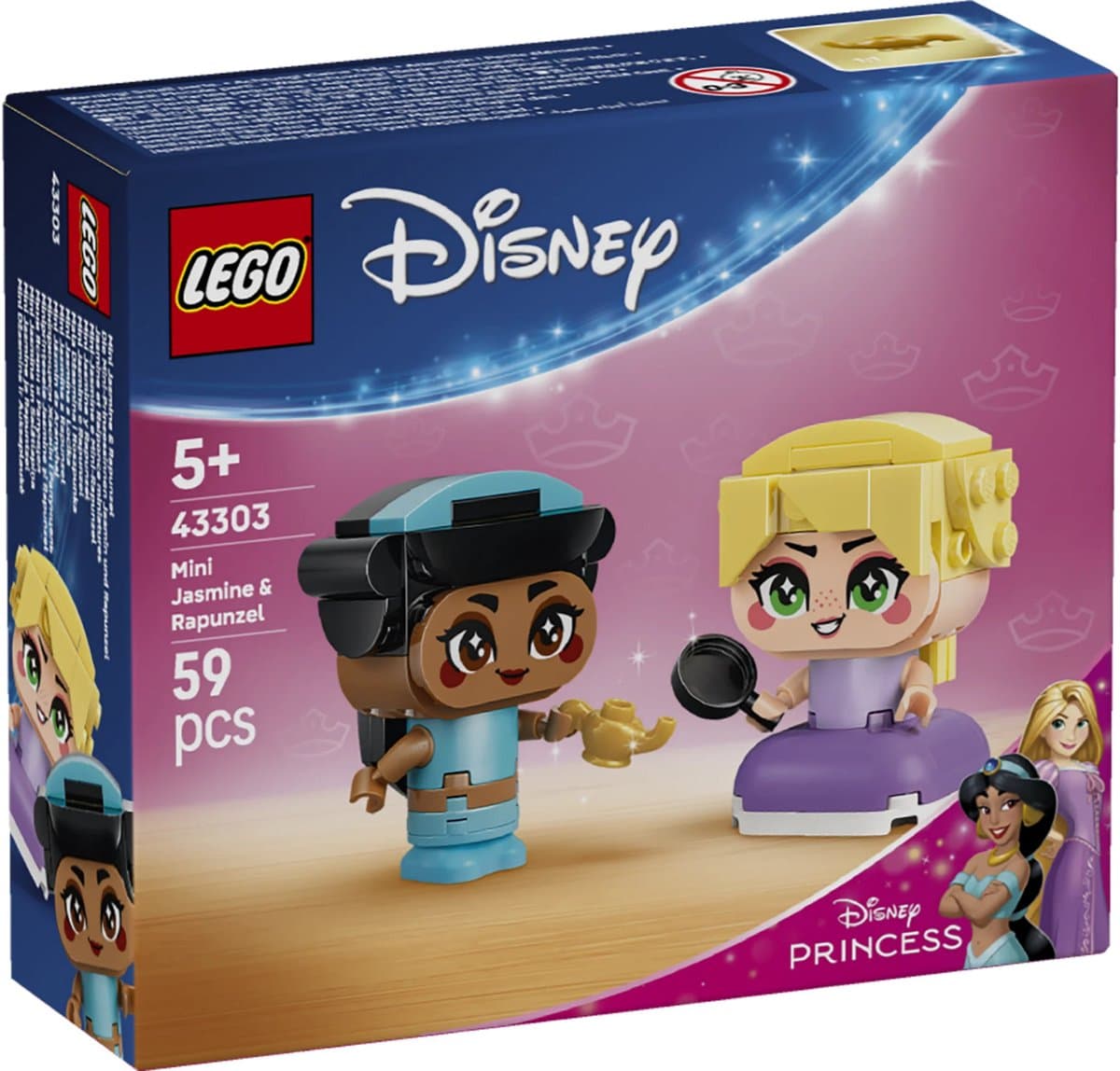 LEGO Disney - Mini Jasmine en Rapunzel Constructiespeelgoed — afbeelding 1