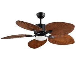 CristalRecord - Plafondventilator Palm Ø 132 cm bruin zwart