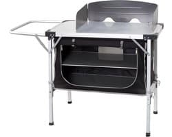 Kampeerkeuken Kast - Outdoor Keukenkast - Kamperen en Tuin - Robuust Aluminium Frame - 90 x 50 x 82 cm
