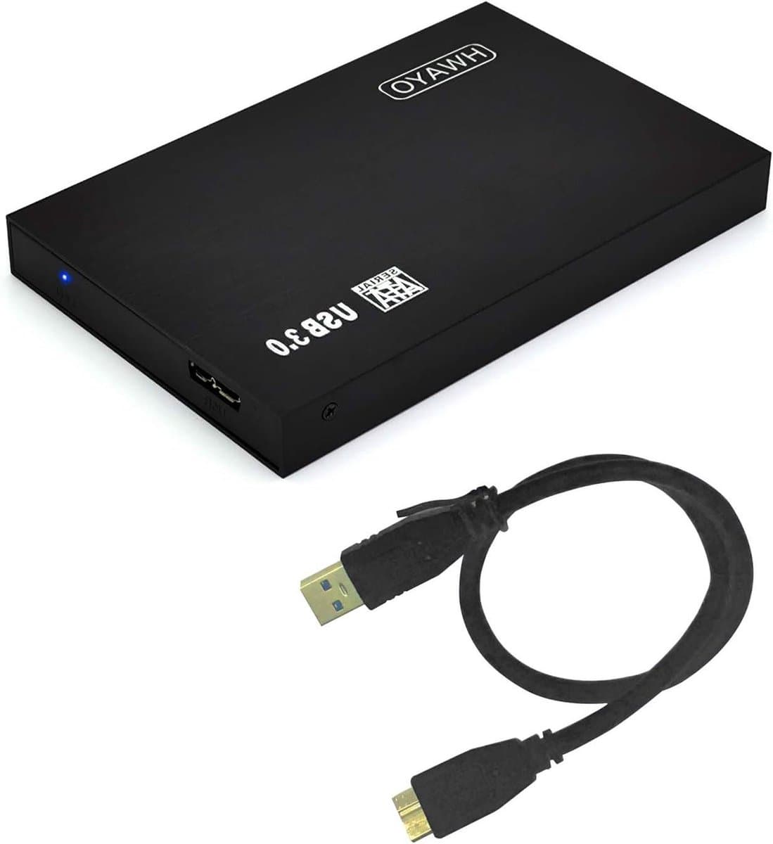 Externe Harde Schijf - Draagbare Opslag - Bestanden Opslaan - Plug and Play - 2.5 inch - Zwart — afbeelding 1
