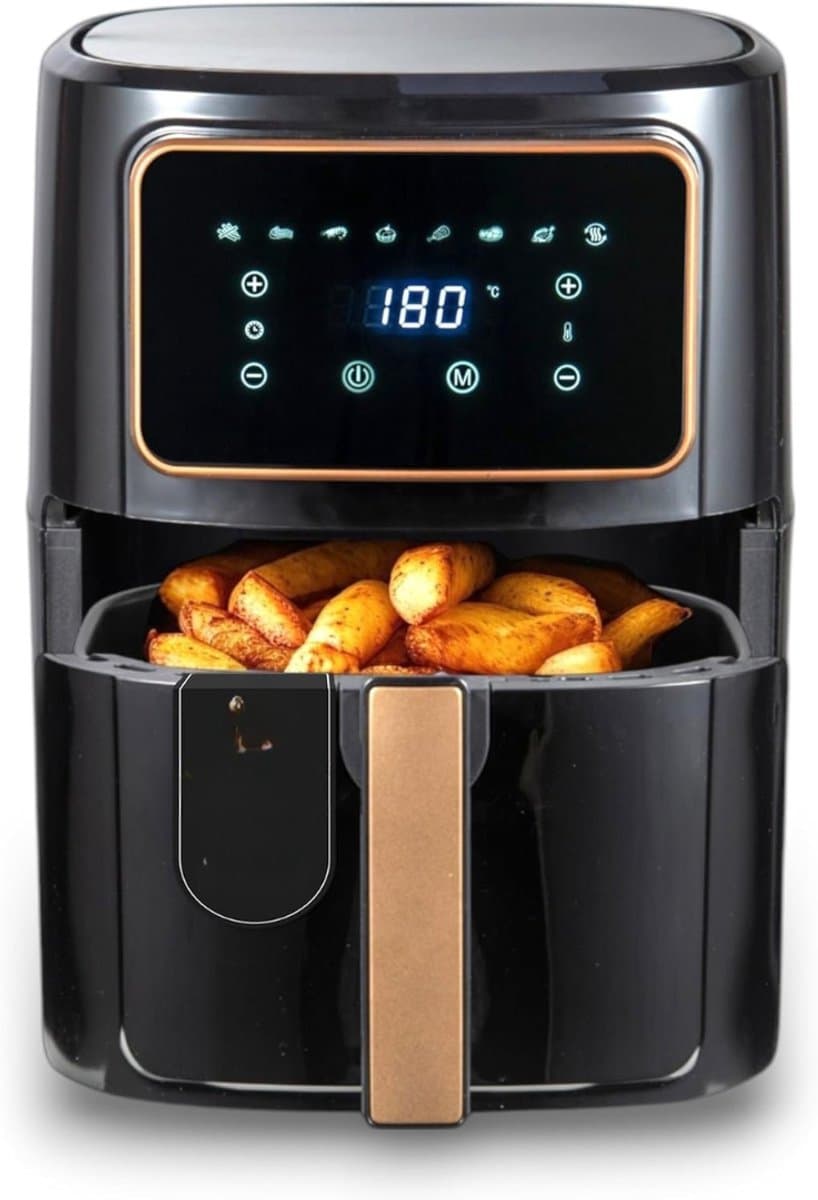 SVN® Airfryer XXL - Mini-oven - Heteluchtfriteuse - Zwart - 36cm x 40cm x 36cm — afbeelding 1