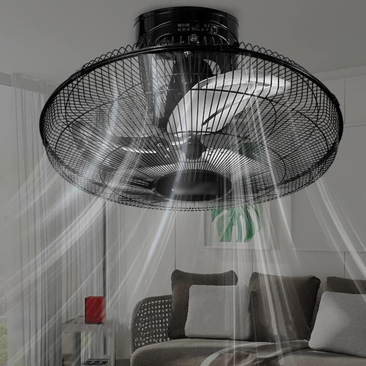 Wandventilator - Luchtcirculatie - Thuiskoeling - Ultrastil - Afstandsbediening - Stijl 1 — afbeelding 1