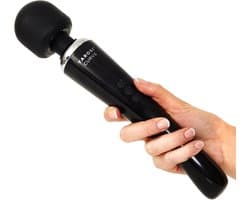 MELVRA Massagestaaf - Gebogen Therapeutisch Apparaat - Draadloos - 8 Snelheden - 20 Patronen - Oplaadbaar - Spierpijn & Sportherstel - Reisvriendelijk - Zwart