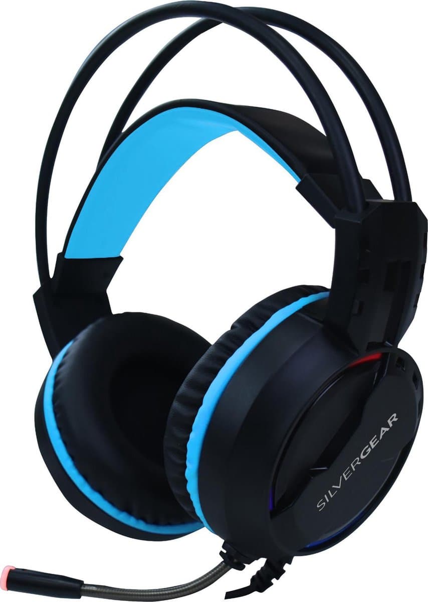 Silvergear Koptelefoon Met Microfoon - Gaming Headset Met Microfoon - Koptelefoon Met Draad - Zwart — afbeelding 1