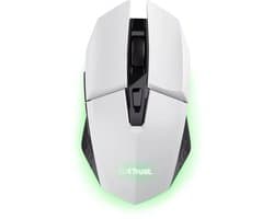 Trust GXT 110W Felox - Draadloze Gaming Muis - 4800 DPI - Verlichting - Wit
