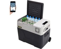 Auto Koelkast Compressor 22,4 x 14,5 x 14,2 inch Auto Koelkast Mini 30L Mini Koelkast met Intelligent Digitaal Paneel en Schokbestendig Geschikt voor veel Plaatsen, Boot, Vrachtwagen, Auto, enz