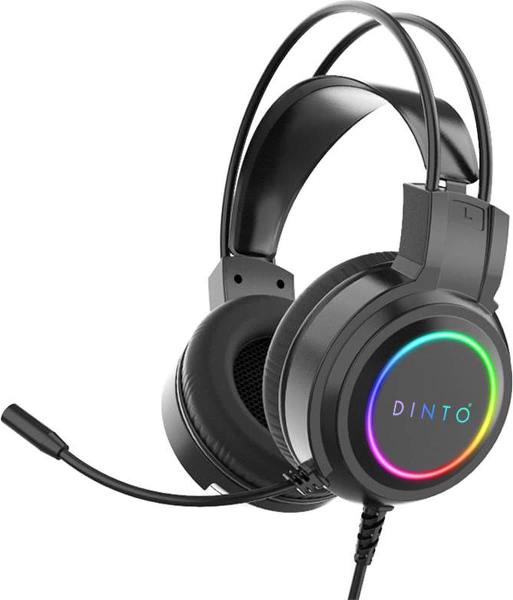 DINTO® Gaming headset met microfoon - Extra Bass - Gaming Koptelefoon - Geschikt voor Nintendo Switch - PS4/PS5 - Laptops - Xbox One - PC — afbeelding 1
