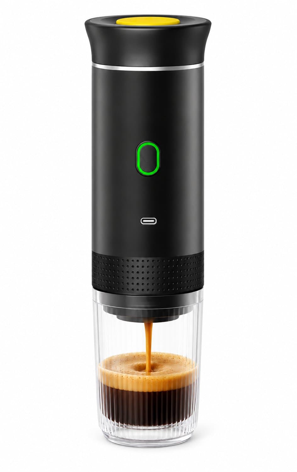 SmartLiving.Store - Draagbaar Koffiezetapparaat - Portable Espresso Machine - Camping, Reizen, Onderweg, Kantoor - 60ml - Zwart — afbeelding 1