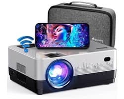 Beamer Draagbaar - 1080P Full HD WiFi Bluetooth - 7.500 Lumen LCD - Voor Thuisbioscoop En Feest