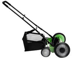 Handgrasmaaier - Handmaaier - Voor gazononderhoud - Milieuvriendelijk aangedreven - 50 cm maaibreedte - Groen en zwart