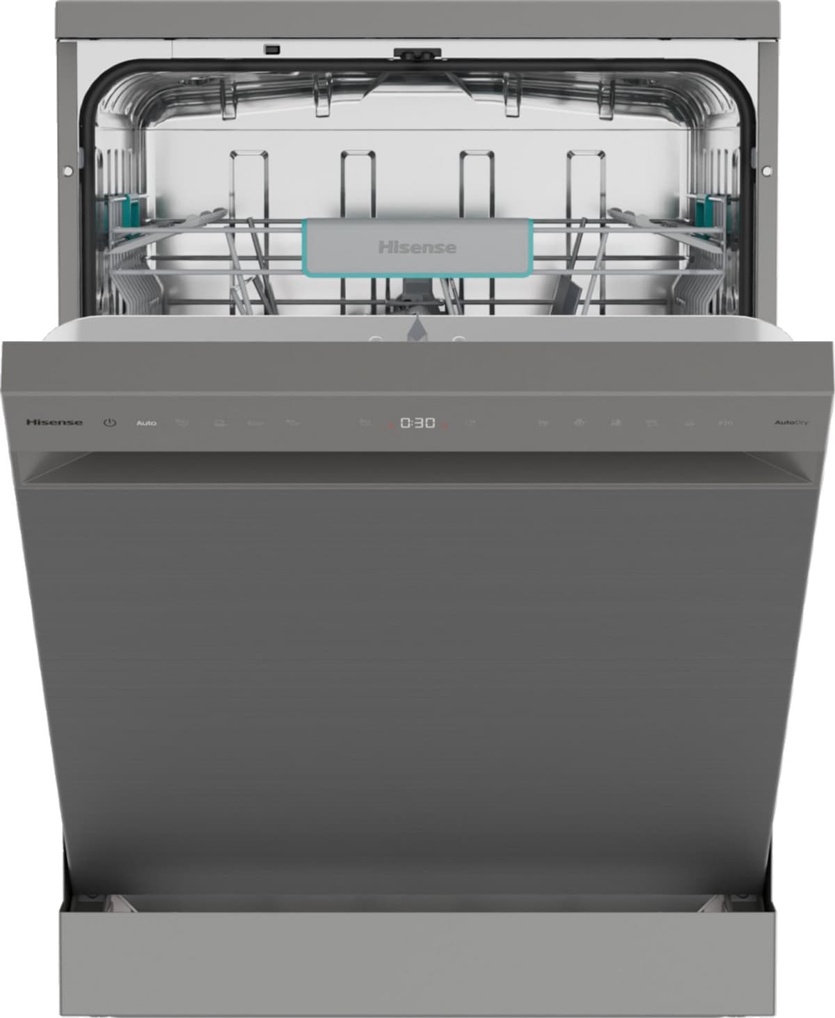 Hisense HS662A90X Vaatwasser Inox - A - Quick 20 min — afbeelding 1