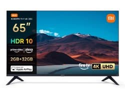 Xiaomi TV F 65 2026 | 65 inch 4K UHD Smart TV | Fire TV | HDR10/HLG | Dolby Audio en DTS:X | AirPlay