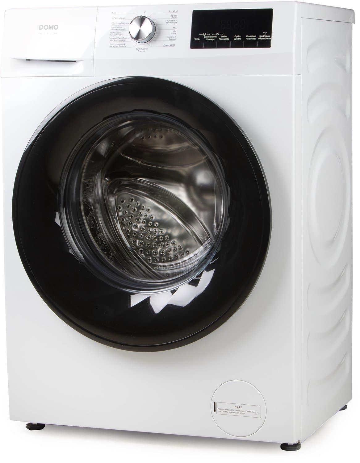 DOMO DO95103WM Wasmachine – 9 kg – 15 Programma’s – Energieklasse A – 1400 RPM — afbeelding 1