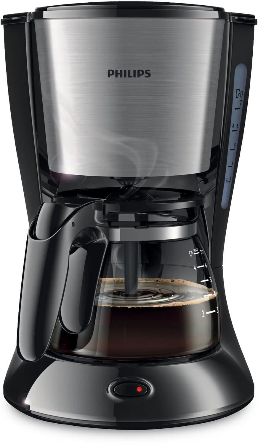 Philips - Koffiezetapparaat Filterkoffie - Zilver / Zwart - 7 Kopjes per zetbeurt — afbeelding 1