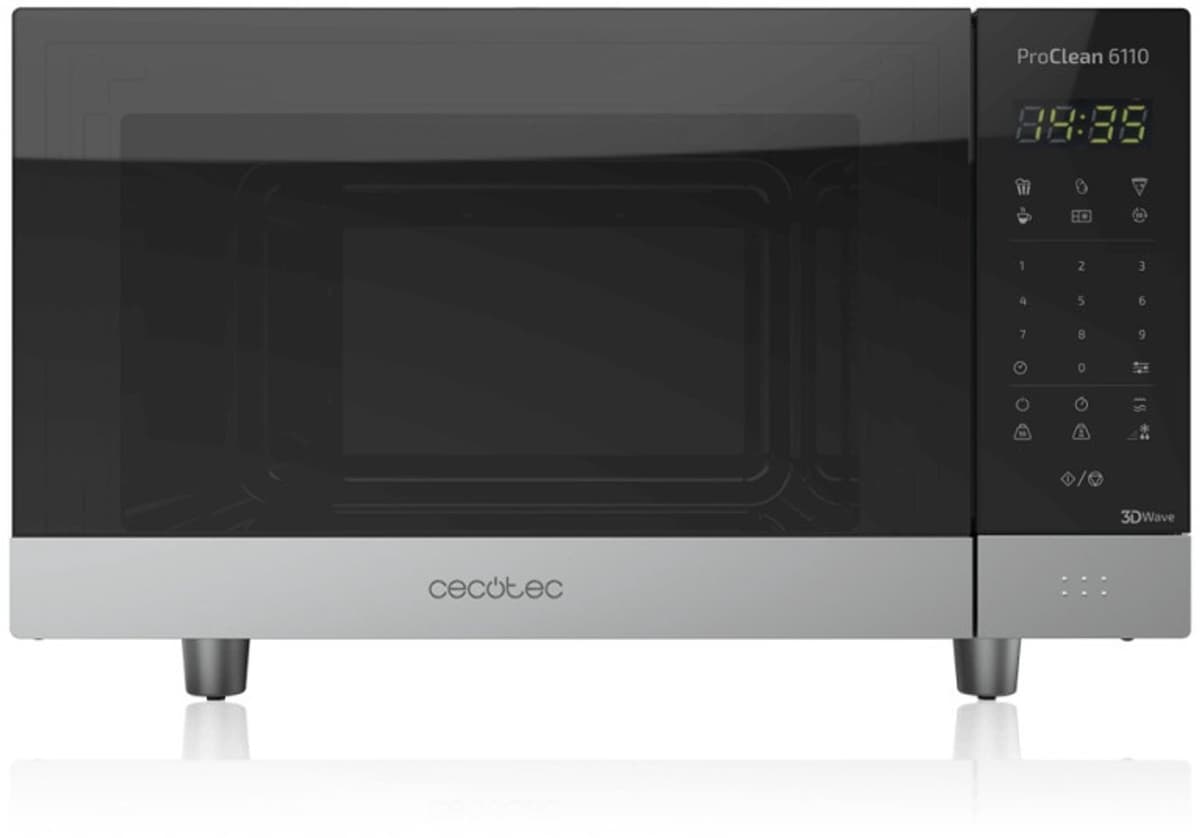 Microwave With Grill Cecotec Proclean 6110 23 L 800w Black Silvery - Magnetrons - Magnetron zwart - Magnetron — afbeelding 1