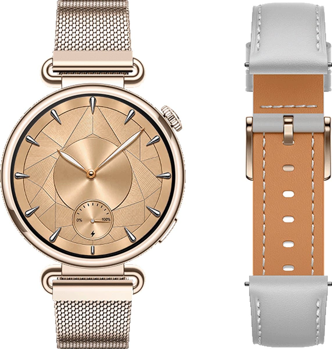 HUAWEI WATCH GT 7 41mm Milanese Goud + Grijze horlogeband — afbeelding 1