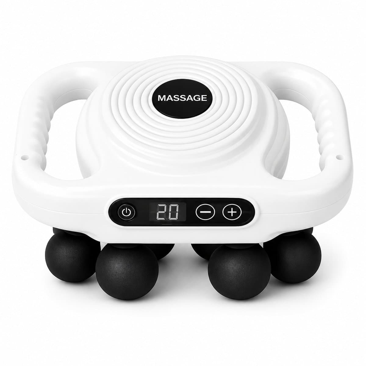 Massage Gun Fascia - Deep Tissue - 6 Koppen - 20 snelheidsniveau's - Wit — afbeelding 1
