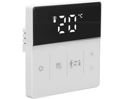 Slimme Thermostaat - Programmeerbare Thermostaat - Thuis Verwarming Regelen - App en Spraakbediening - 8.5 x 8.5 x 4.5 cm
