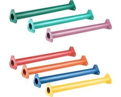 16 Inch 7 Kleuren Stalen Monkey Bars Ladder Sporten Set voor Achtertuin Speeltuin en Kinderen Indoor en Outdoor Klimmen Kit (7 Pack)
