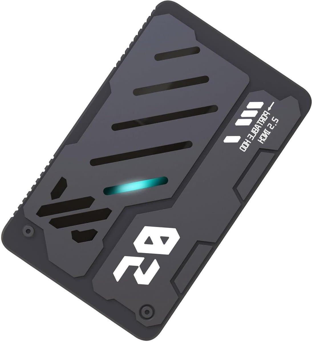 Externe Harde Schijf - Draagbare Opslag - Snelle Back-ups - Schokbestendig Aluminium - 2.5 inch - Zwart — afbeelding 1
