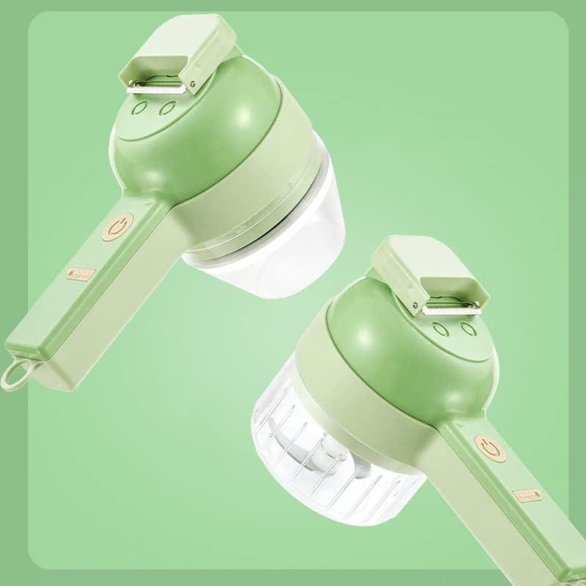 Elektrische Groentesnijder - Keukenmachine Hakker - Snel Ingrediënten Snijden - 4-in-1 Draadloos Ontwerp - 200 ml Inhoud - Type 1 — afbeelding 1