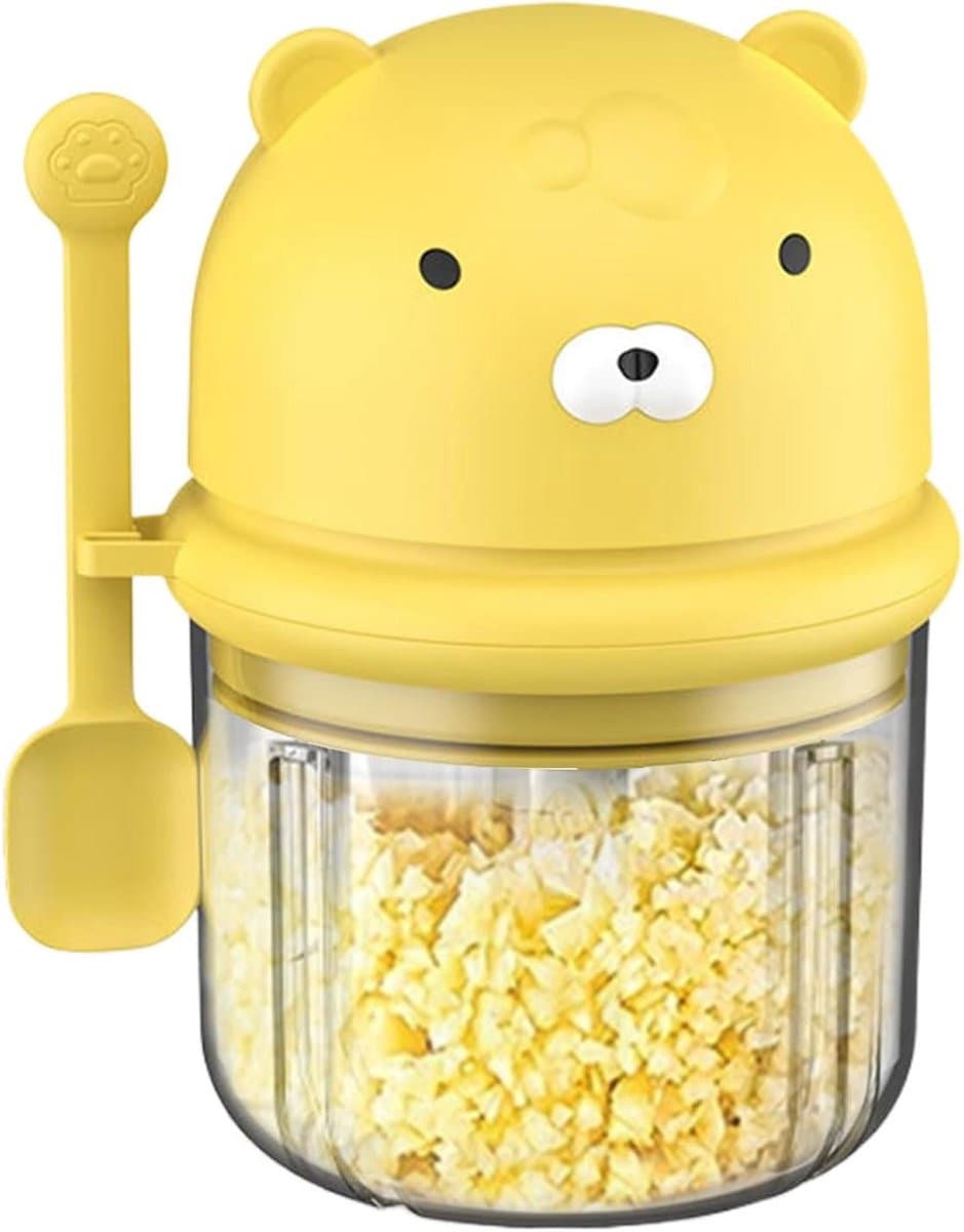 Draadloze Keukenmachine - Mini Hakmolen - Snel Ingrediënten Snijden - Efficiënte Motor - 350 ml Capaciteit - Geel — afbeelding 1