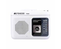 Retekess TR606 Draagbare Radio - Cassettes met Muziek- Cassette Recorder - FM AM radio - met Cassette Speler Recorder