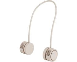 Persoonlijke nekventilator, koeler voor etherische oliën, afneembaar, lichtgewicht en draagbaar, zakformaat, stille roterende motor, veiligheidsventiel, abrikooskleur.