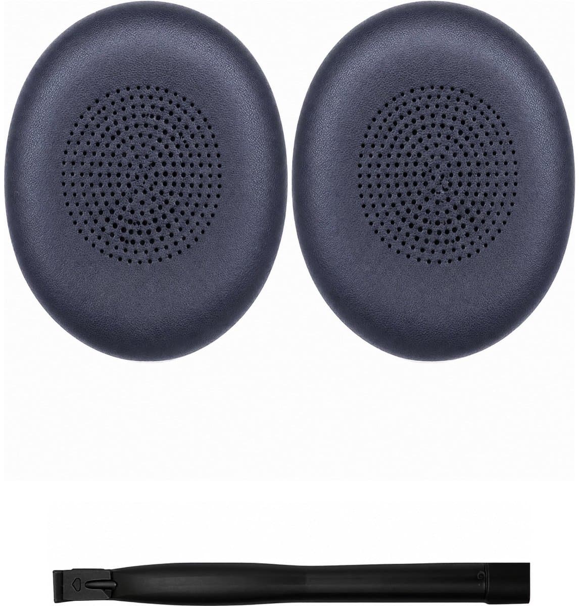 Set Oorkussens voor Jabra Headset - Elite 45h Oorkussen - Evolve2 65 / Evolve2 40 - Kunstleer met Traagschuim - Marineblauw — afbeelding 1
