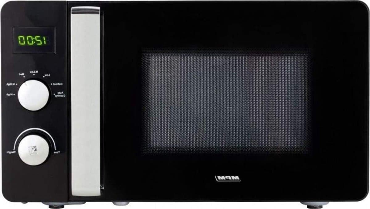 Magnetron Oven - Keukenapparaat - Maaltijden Bereiden - Automatische Ontdooifunctie - 20 Liter - Zwart — afbeelding 1