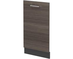 Vaatwasserfrontpaneel - Vaatwasserdeur Edel grijs - Keuken Integratie - R-Line Keukens - 45 cm - Edel grijs