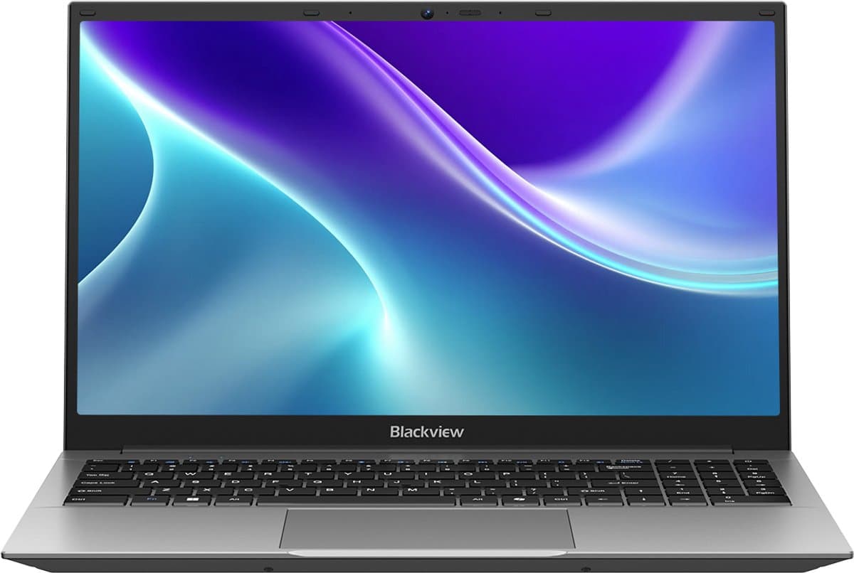 Blackview AceBook 5 Laptop - 15.6 inch Full HD - 8GB RAM - 256GB SSD - AMD Ryzen 3700U - Windows 11 Notebook - Radeon RX Vega 10 Graphics - Grijs — afbeelding 1
