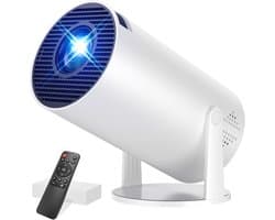 SnelShoppen - Mini Projector 4K 1080P Draagbare Beamer voor Feest, Camping, Tuin, Kinderen - Compact, Lichtgewicht, Hoogwaardige Beeldkwaliteit
