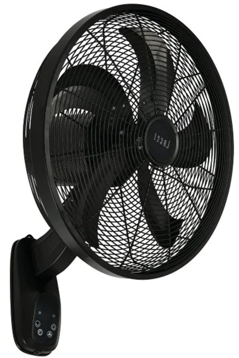 Lucci AIR Glide DC WV Wandventilator 36 W Zwart — afbeelding 1