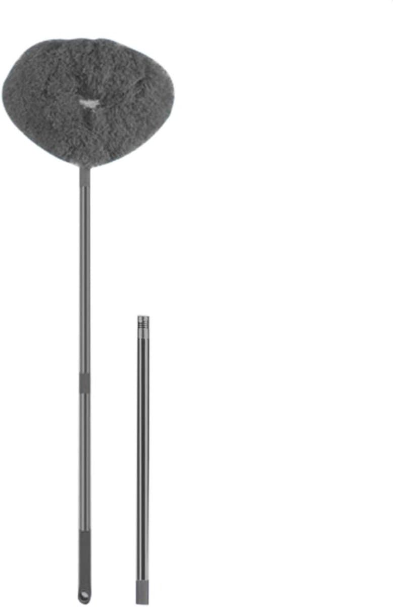 Plafondventilator Reiniger - Stofwisser Verlenger - Stof Verwijderen - Flexibele Borstelkop - 33-125 cm - Grijs — afbeelding 1