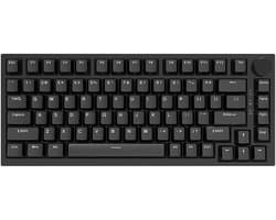 Ajazz AK820 – Mechanisch Toetsenbord 75% – Bedraad USB-C Gaming Keyboard – Hot Swap – Compact QWERTY – 82 Keys – Zwart