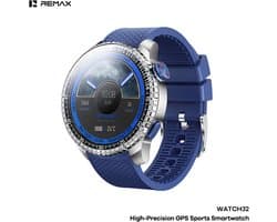 Remax WATCH32 - Smartwatch - GPS - Sport - Nauwkeurige positiebepaling - Blauw