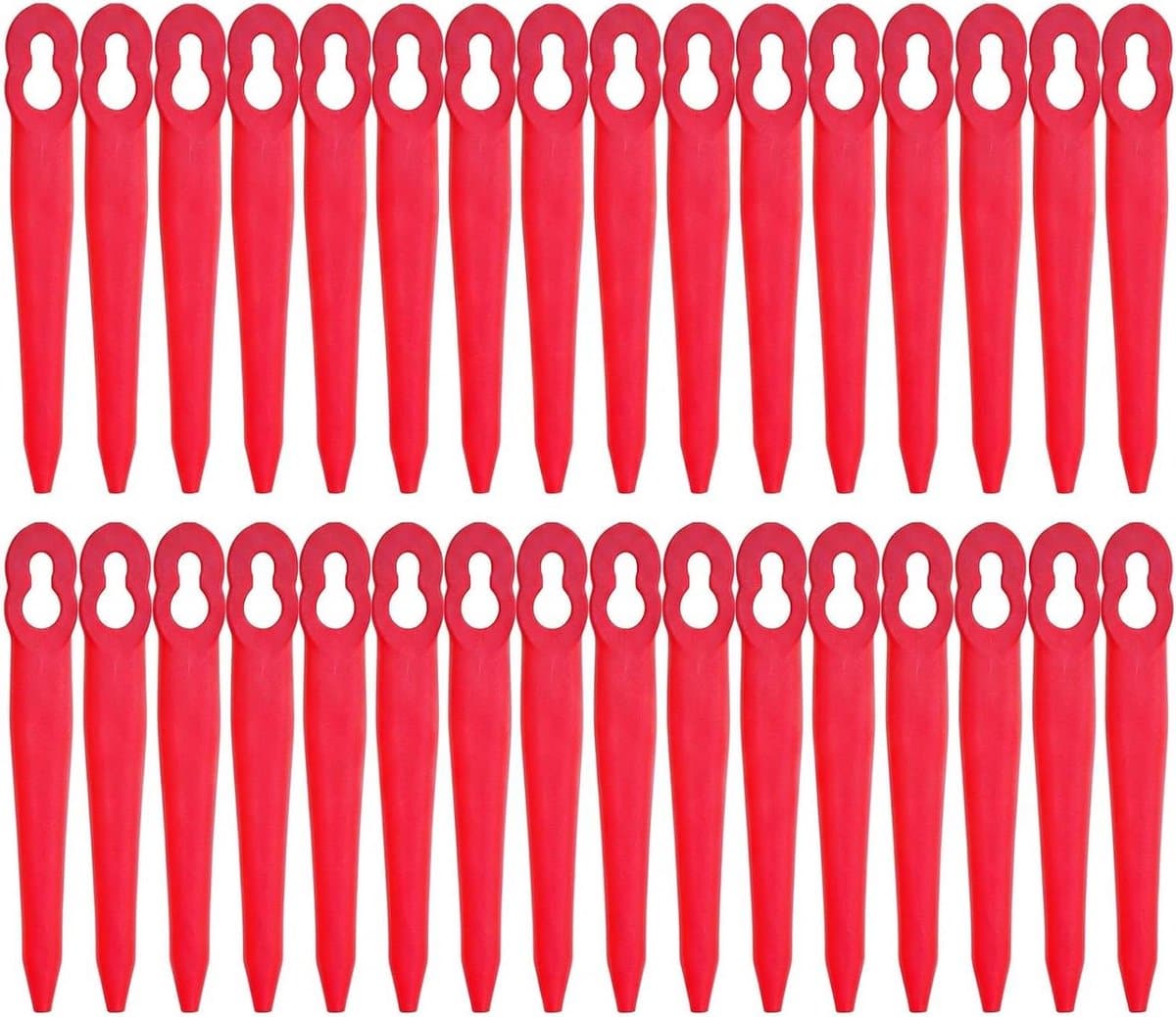 Reservemesjes Grasmaaier - Plastic Mesjes Bosmaaier - Gazon Onderhoud - Duurzaam Nylon Materiaal - 40 Stuks - Wit — afbeelding 1