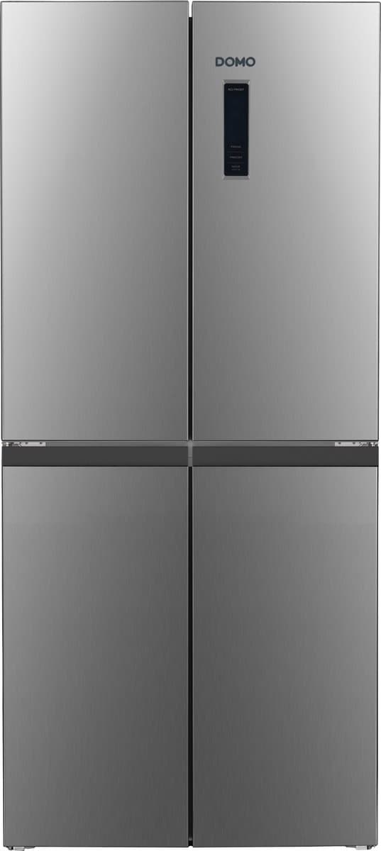 DOMO DO99504M Koelvriescombinatie – Koelkast met vriesvak – 4 deuren – No Frost - Energieklasse D – 362 liter (237 + 125) - Inox — afbeelding 1