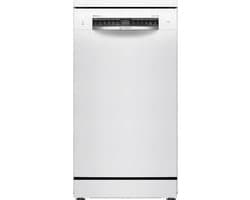 Bosch Serie 4 SPS4HMW49E, Vrijstaand, Slimline (45 cm), Wit, Zwart, Knoppen, 1,65 m