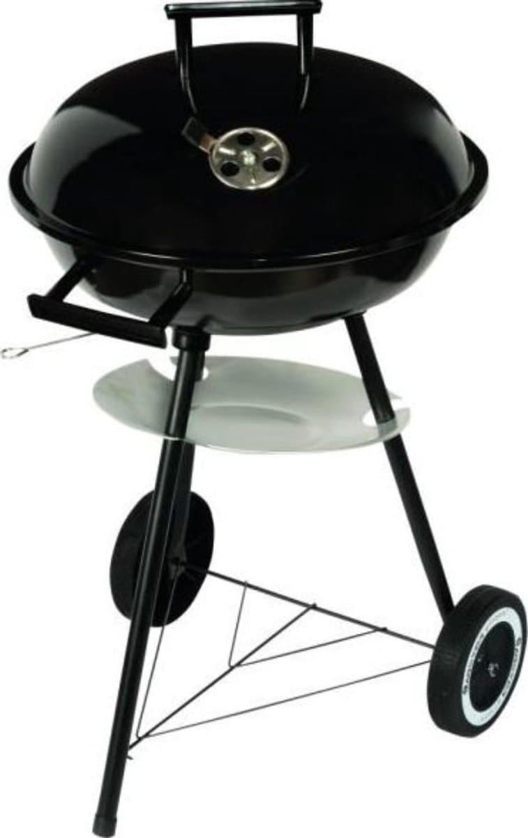 Master Grill MG913 - Houtskool Kogelbarbecue - Stalen Emmabekleding - Inclusief Wielen en Deksel — afbeelding 1