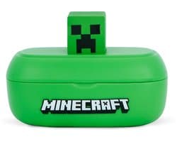 Minecraft - draadloze oordopjes - 3D figurine - oplaadcase - touch control - microfoon