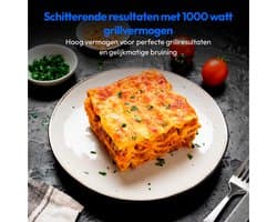 MEDION magnetron met grill en convectie (23 liter, 900 watt, 1000 watt grill, 1680 watt convectiefunctie, 11 automatische programma's, 5 vermogensstanden, ontdooifunctie, roestvrij staal, MD12031) zwa
