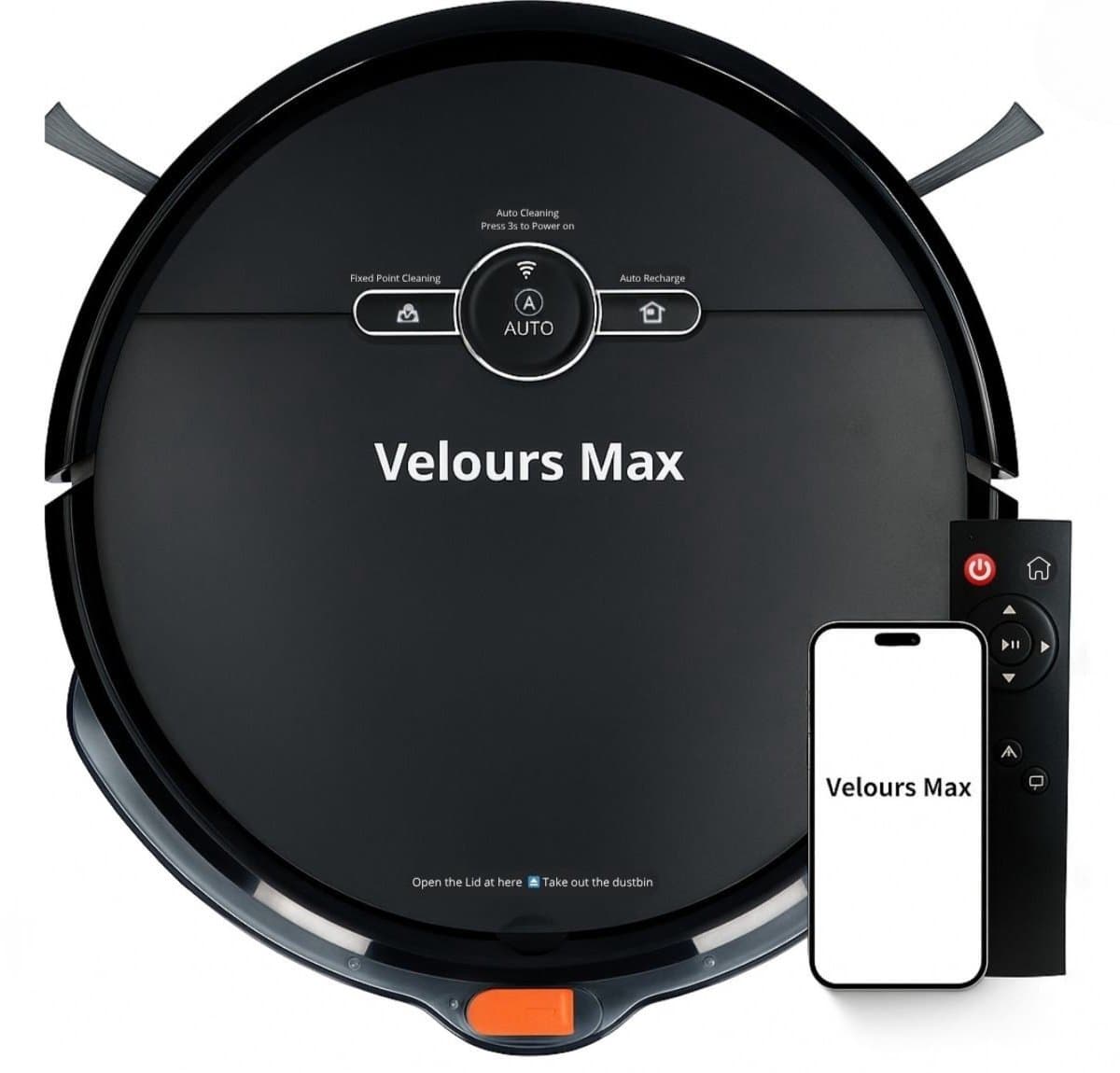 Velours Max® - Robotstofzuiger met Dweilfunctie - Robot Stofzuiger - Slimme Navigatie - Met Laadstation - Automatisch Oplaadstation - Dweilrobot - Huisdieren - Robotstofzuigers met Dweilfunctie - Robotstofzuigers - Stofzuiger - Stofzuigers — afbeelding 1